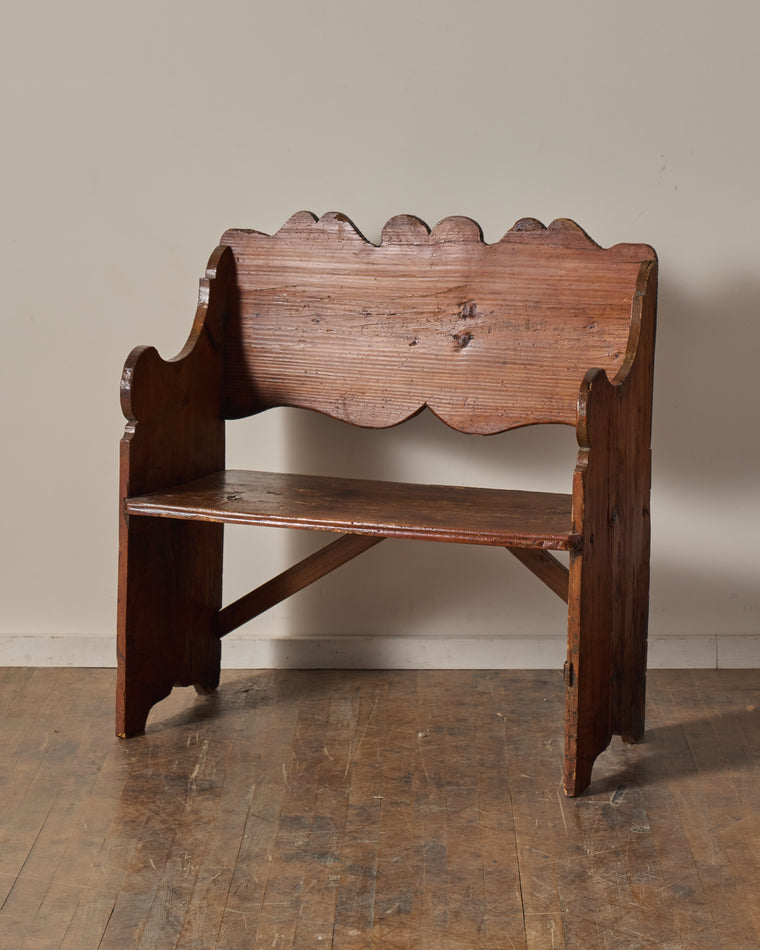19th c. Italian Alps Bench