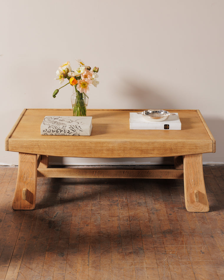 Vintage French Oak Coffee Table