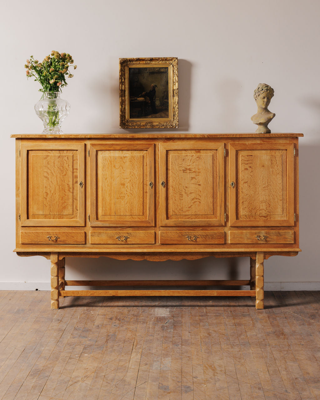 Vintage Danish Oak Sideboard