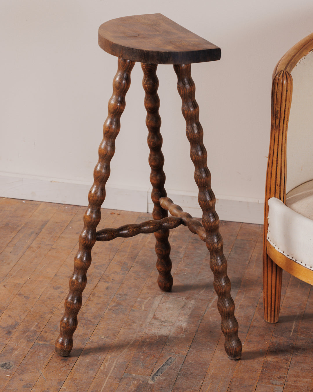 Tall Demi Lune Bobbin Stool