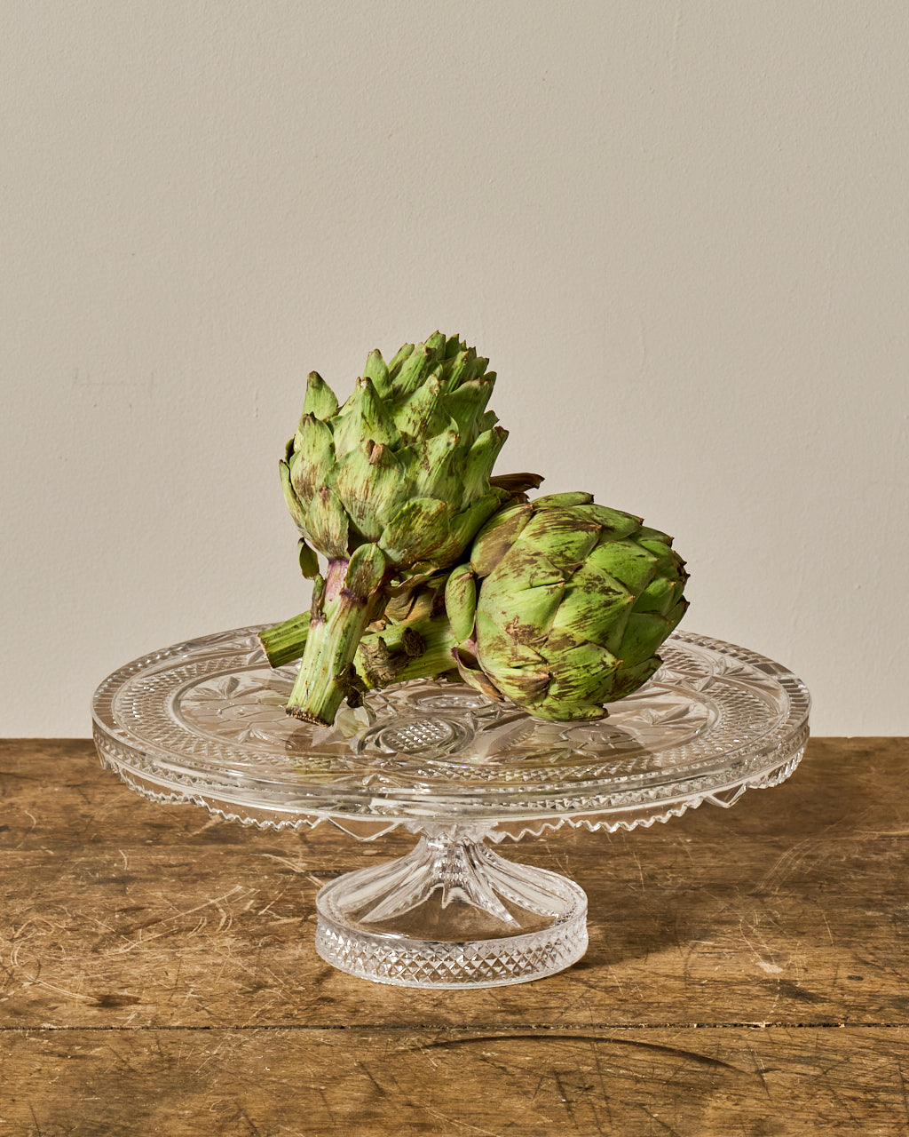 Vintage Glass Pedestal Dish/Cloche