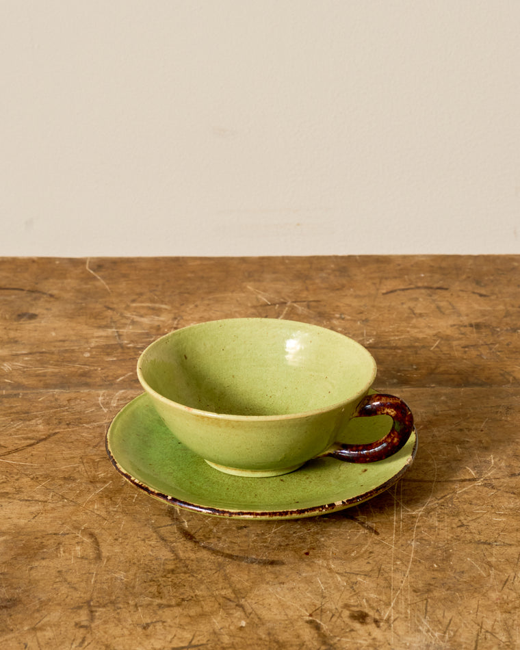 Vintage Espresso Cup and Saucer Set