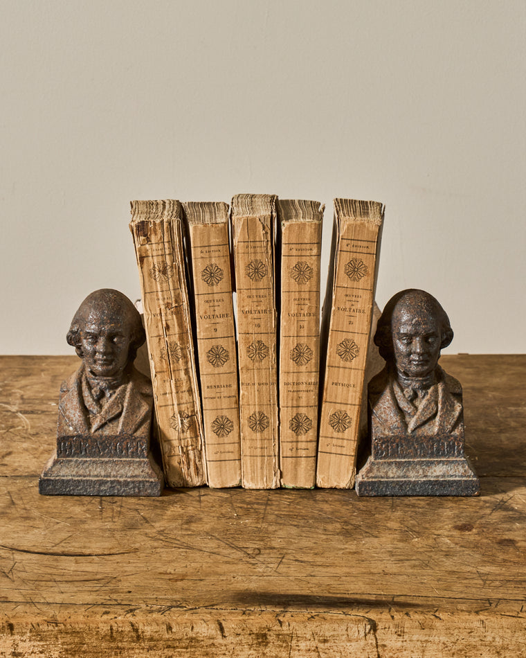 Monsieur Fireplace Cast Iron Bookends
