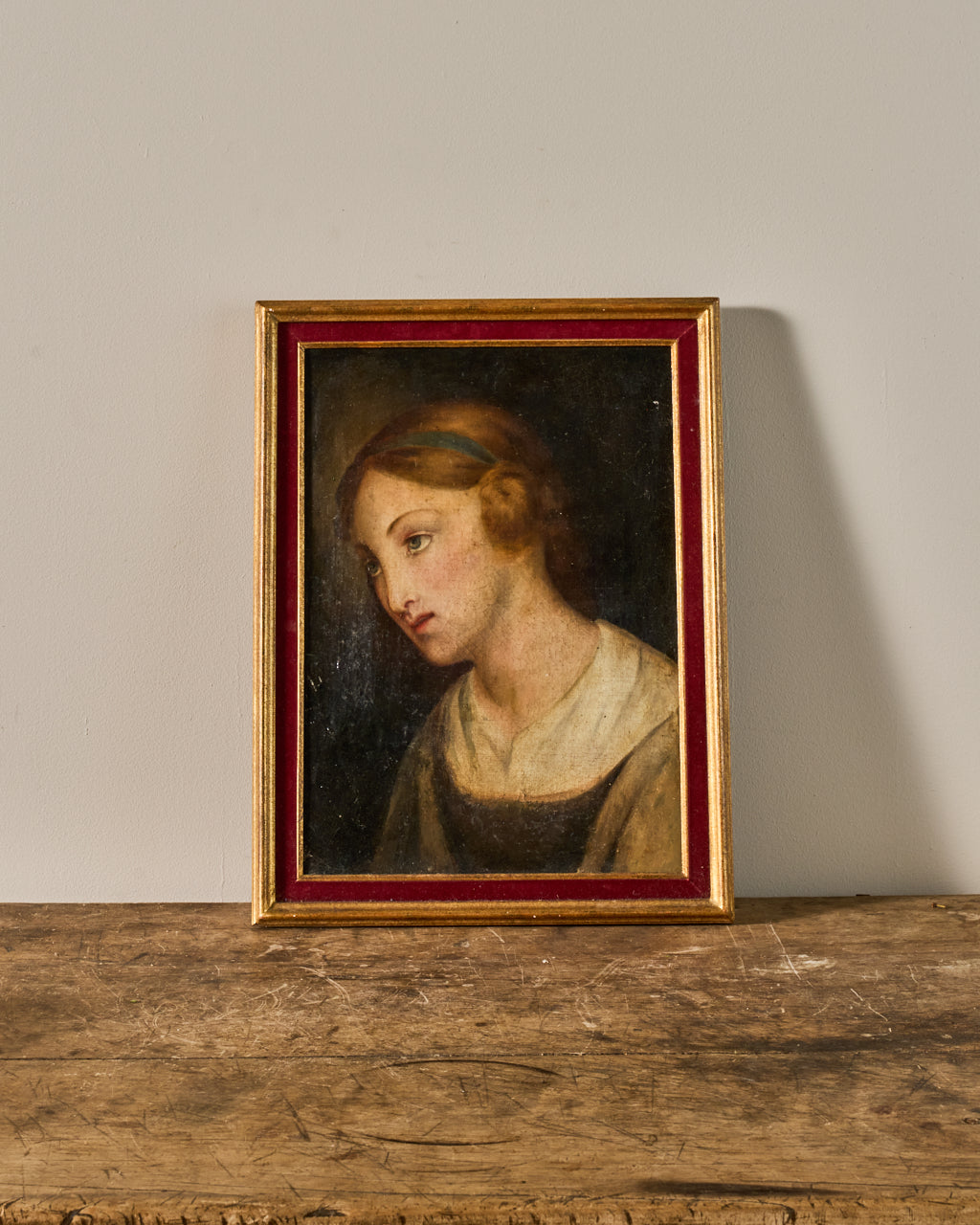 18th c. Damsel Oil Artwork