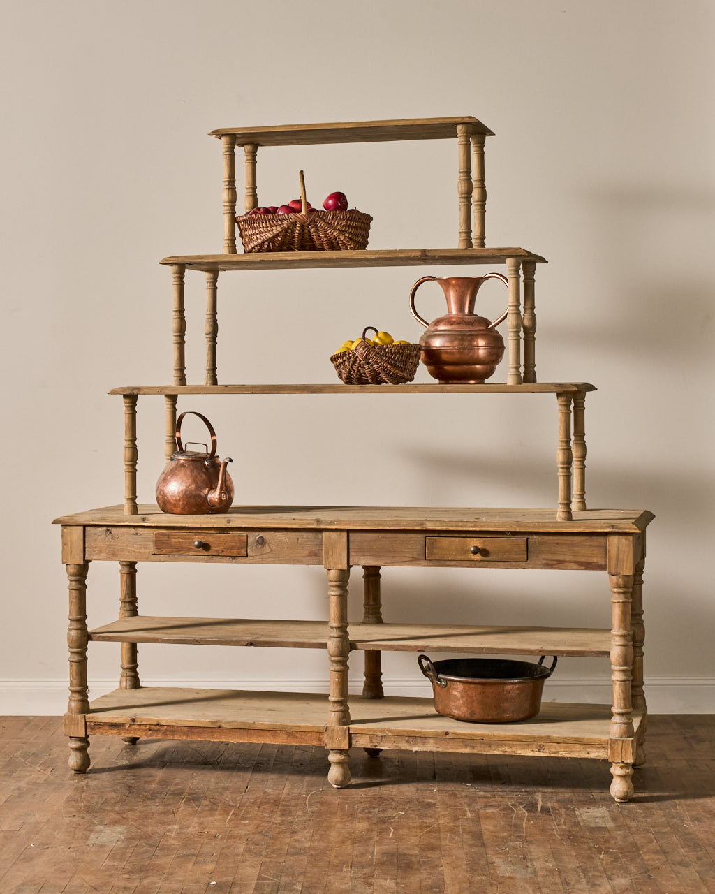 19th c. French Grocery Shelf