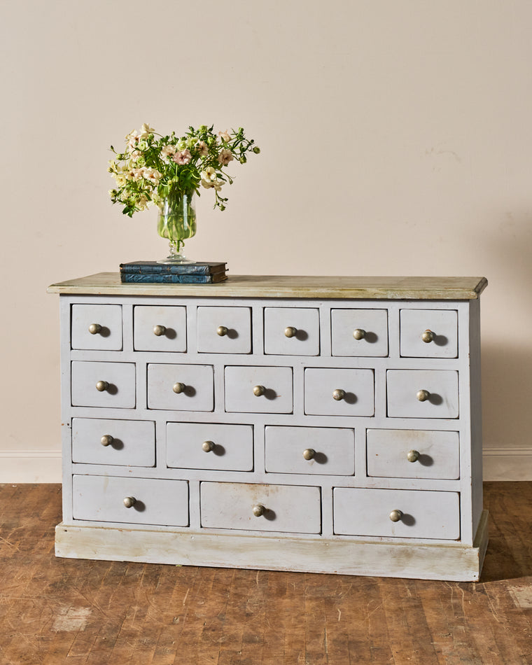 Painted French Apothecary Dresser