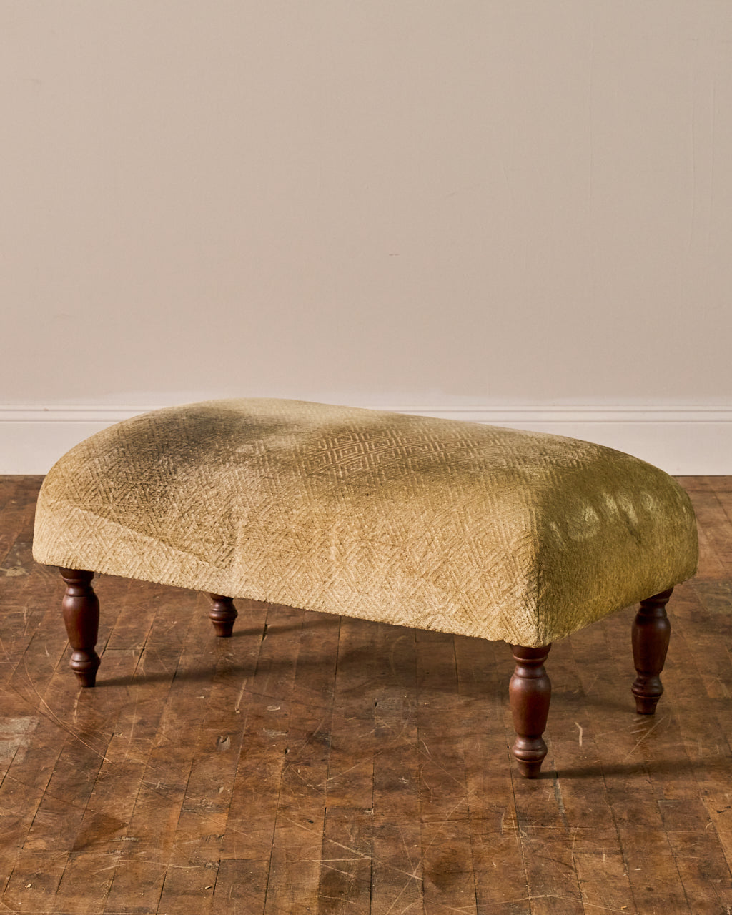 Antique Velvet Stool