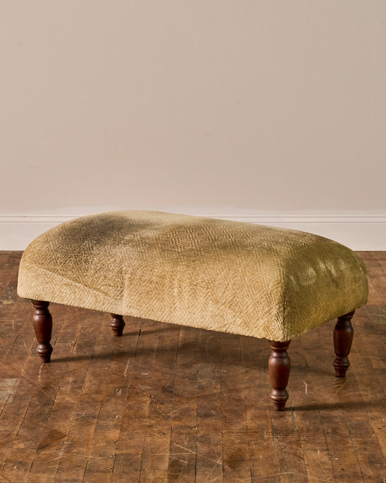 Antique Velvet Stool