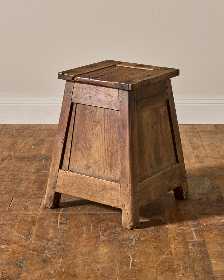 Rare Salt Box Stool