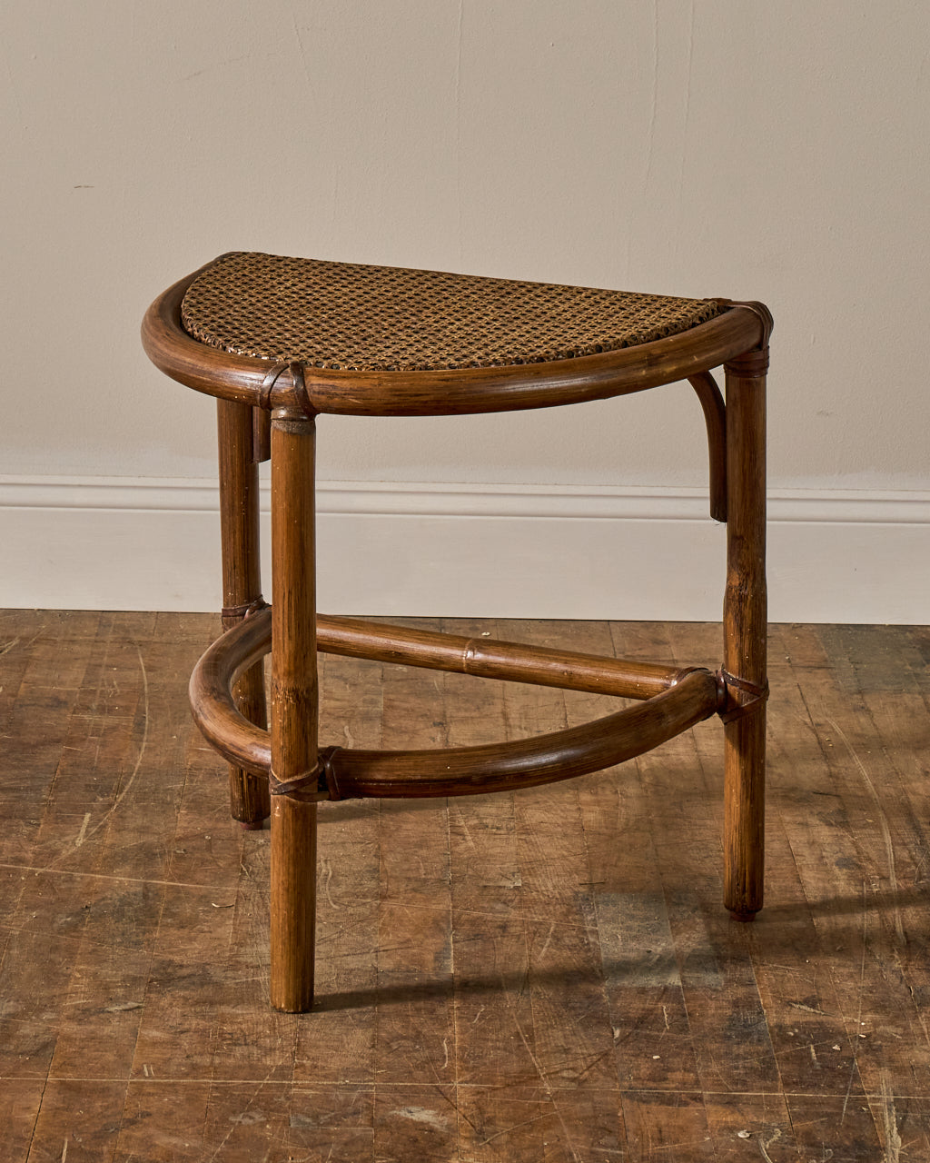 French Wicker Side Table