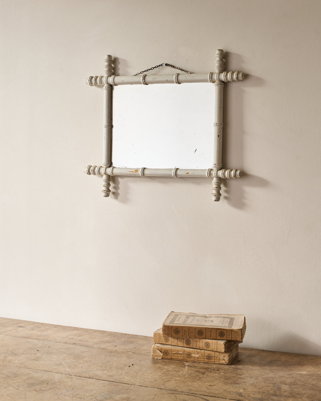 Faux Bamboo Mirror