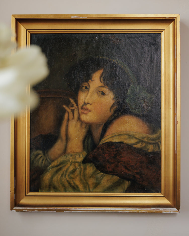 Oil Portrait Painting - The Lady