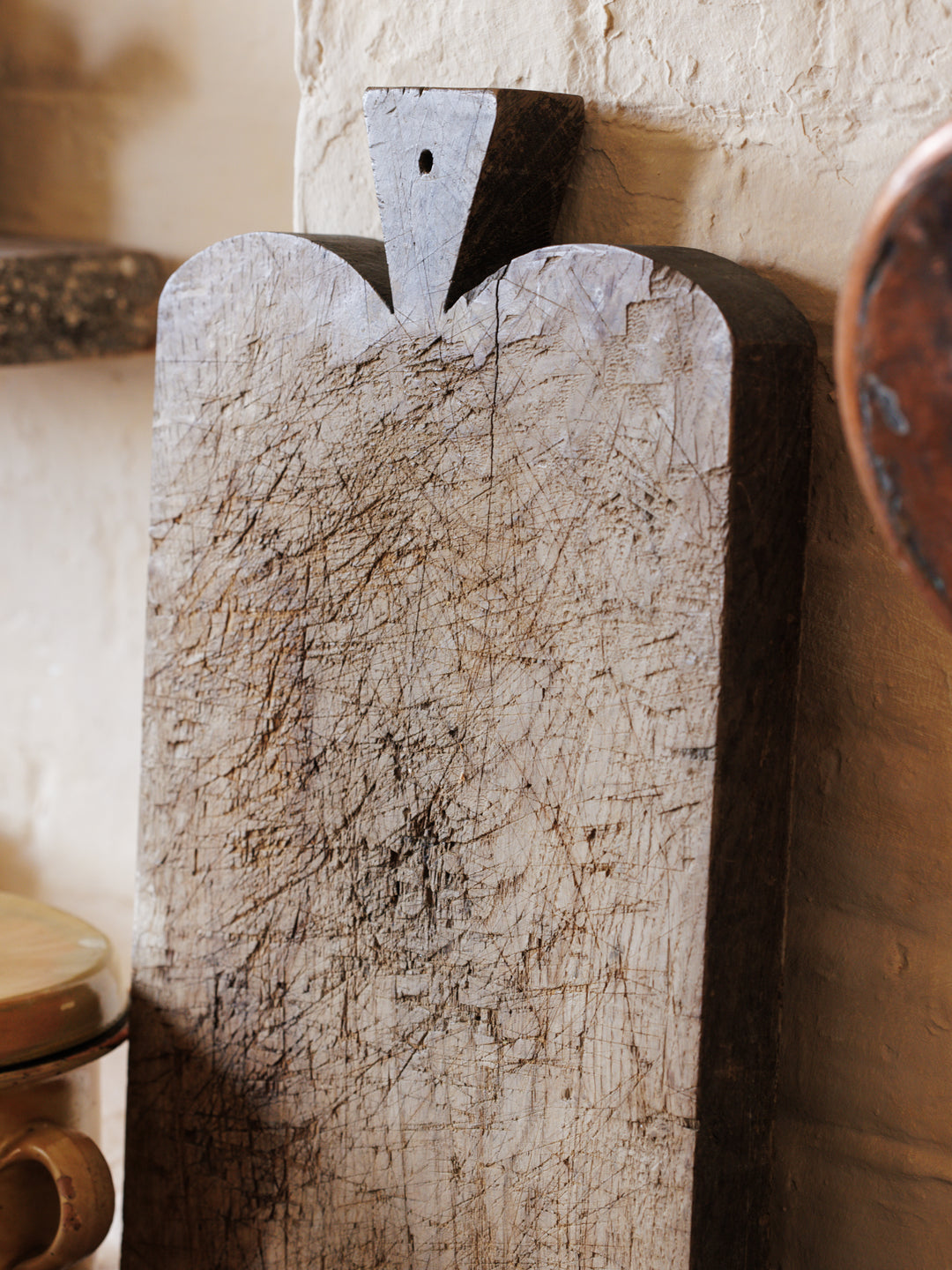 Antique French Curved Cutting Board