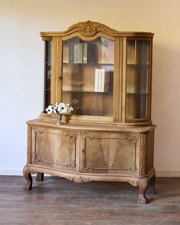 19th c. French Oak Vitrine