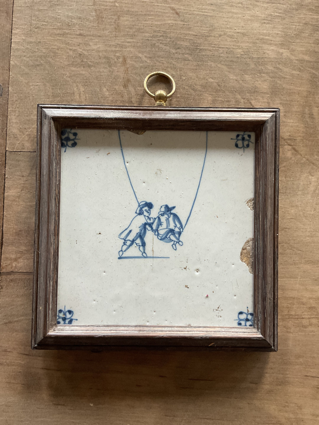 Framed Delft Tile