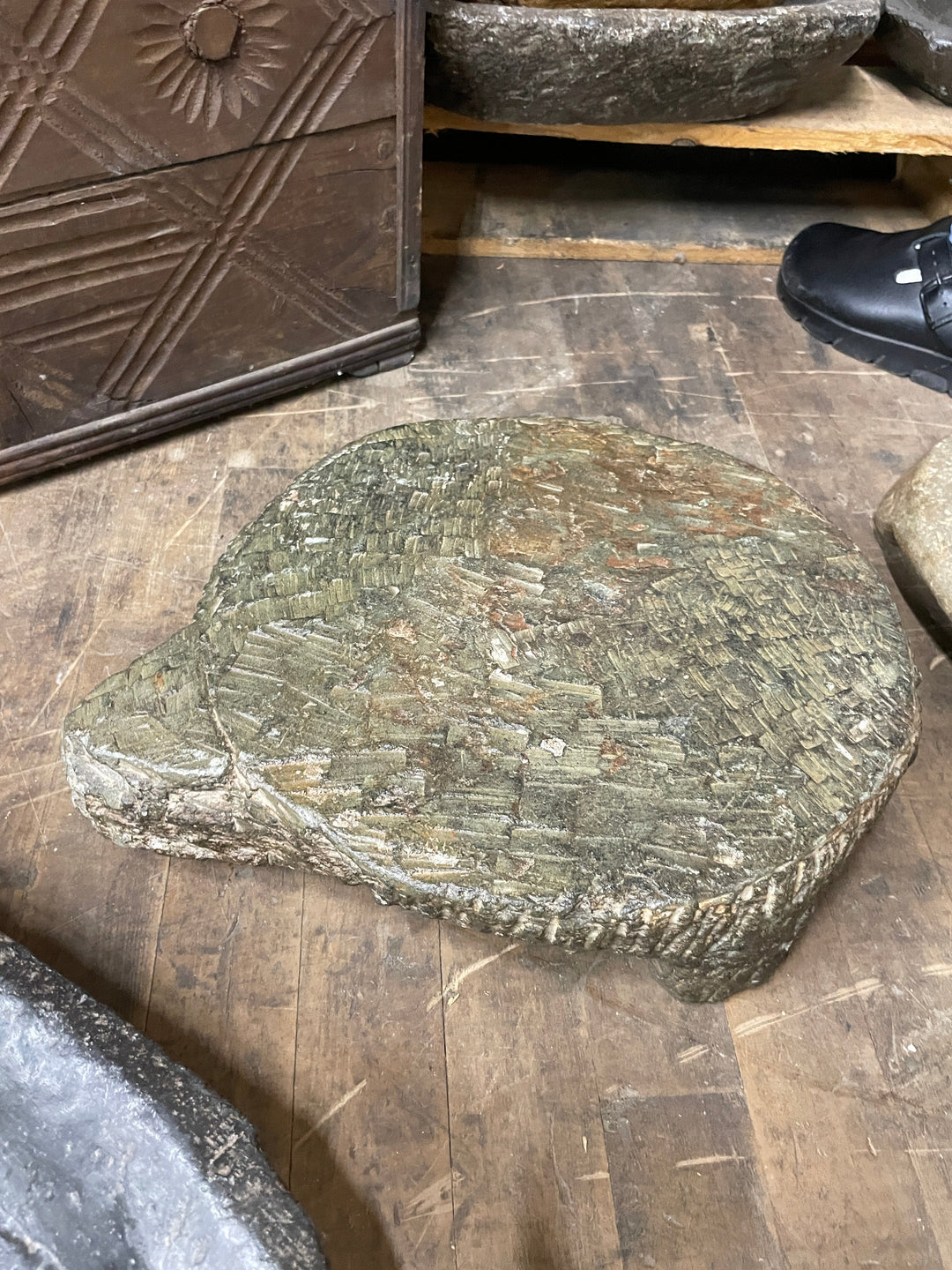 Carved stone Chapati Board