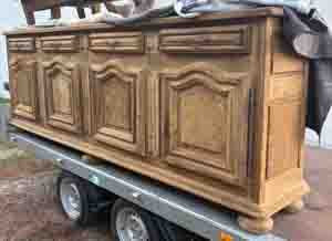 19th c. French Oak Sideboard