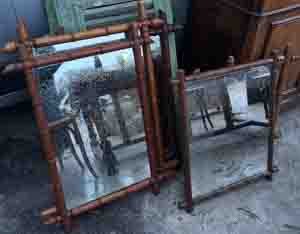 Faux Bamboo Mirror - II