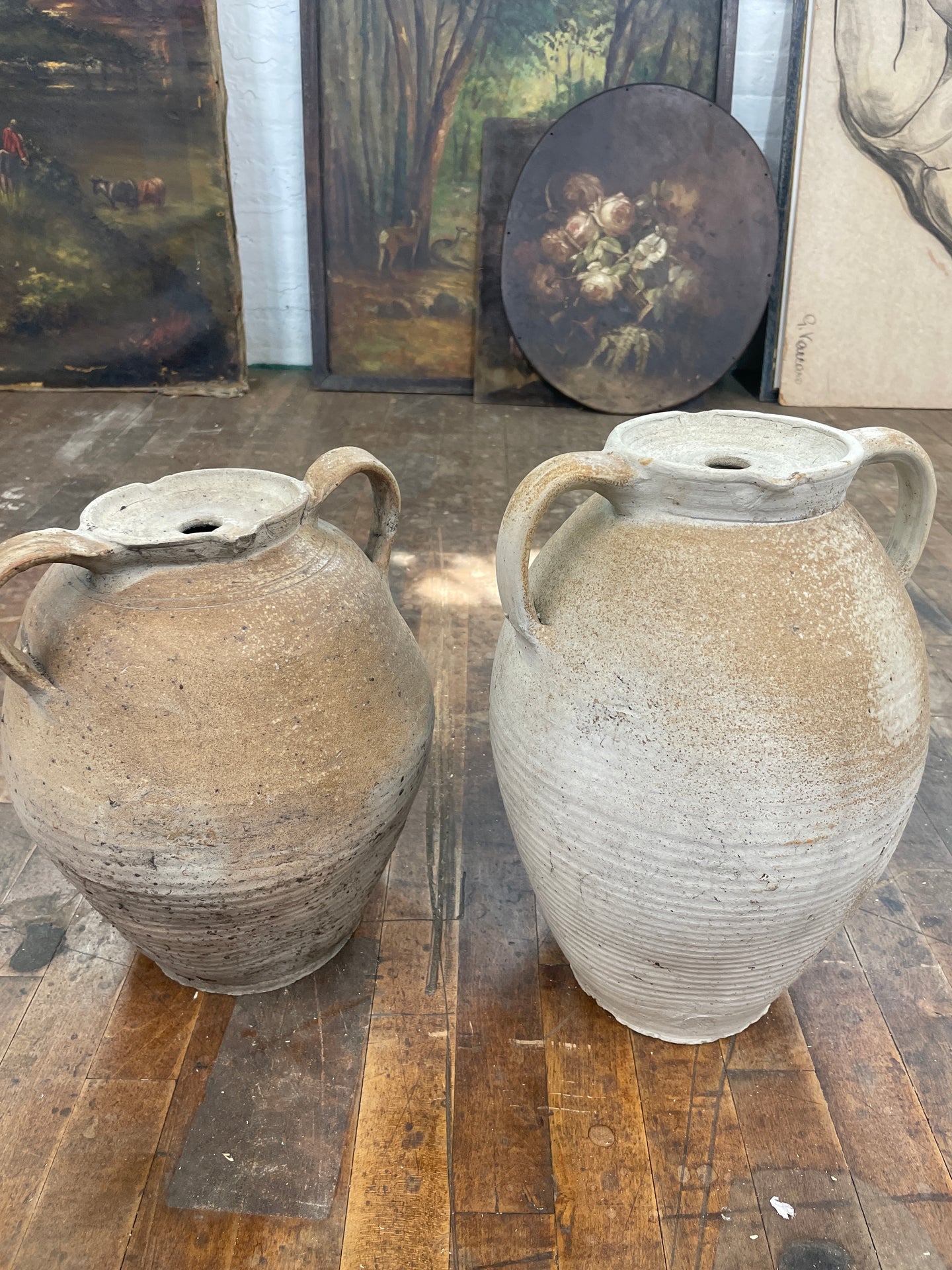 Matte Antique French Branch Vase