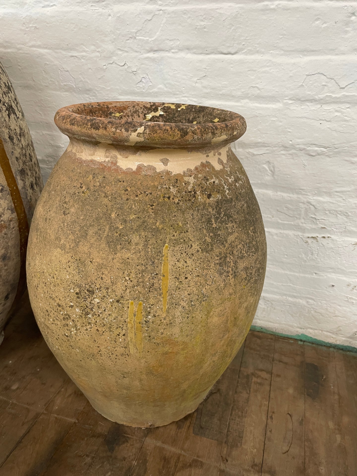 Antique Biot Planter