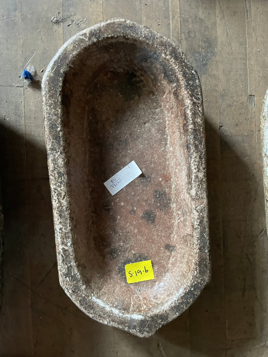 Long Dark Rose Stone Kharral Bowl