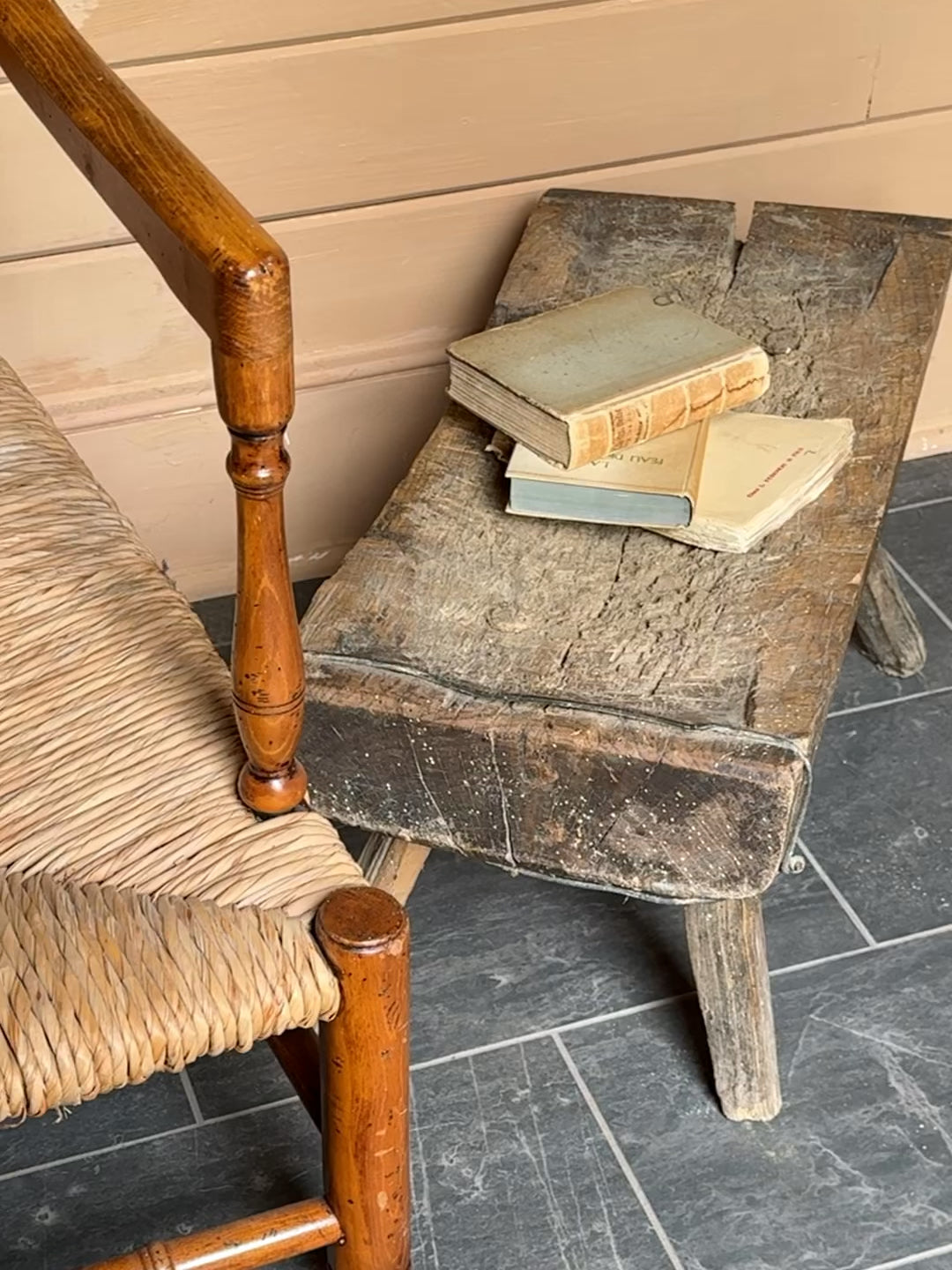 Hungarian Butcher Block Stool