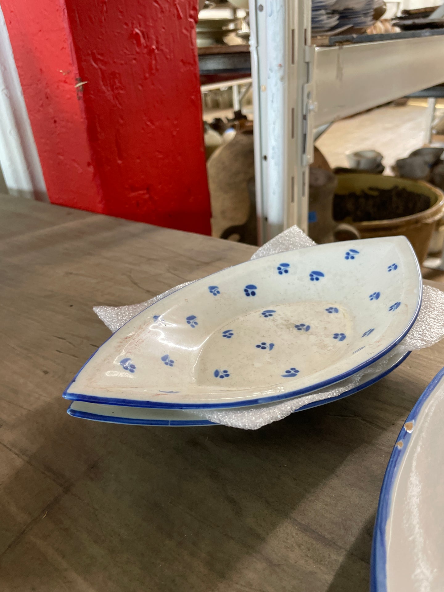 Clement Blue & White Pointed Plate