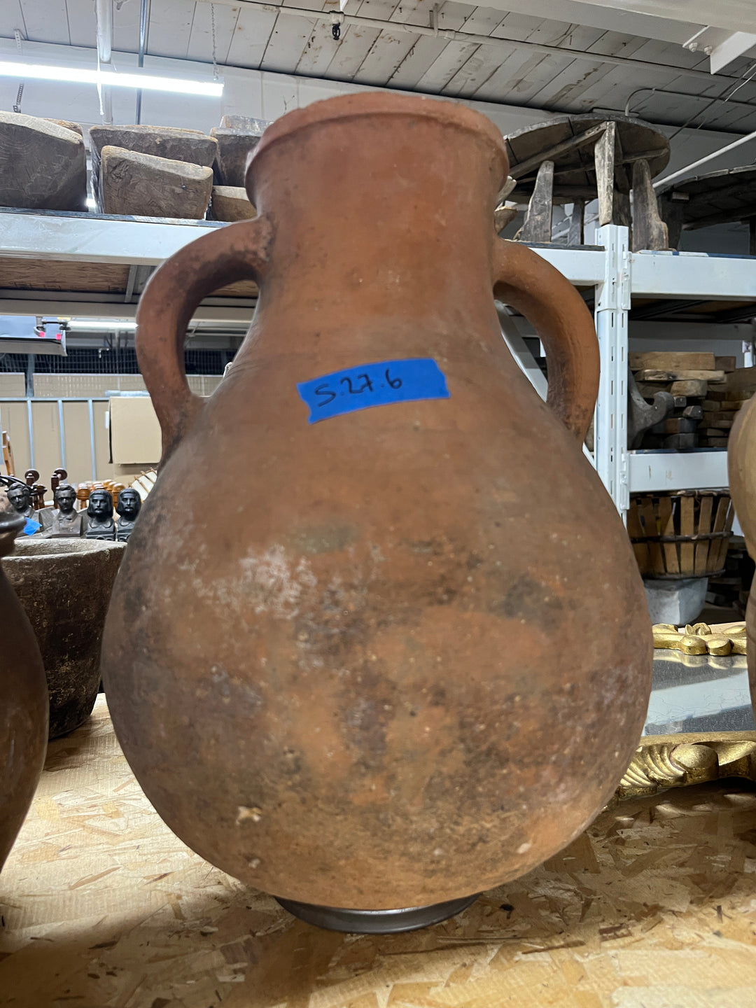 Large two handled round bottomed Moroccan vessel