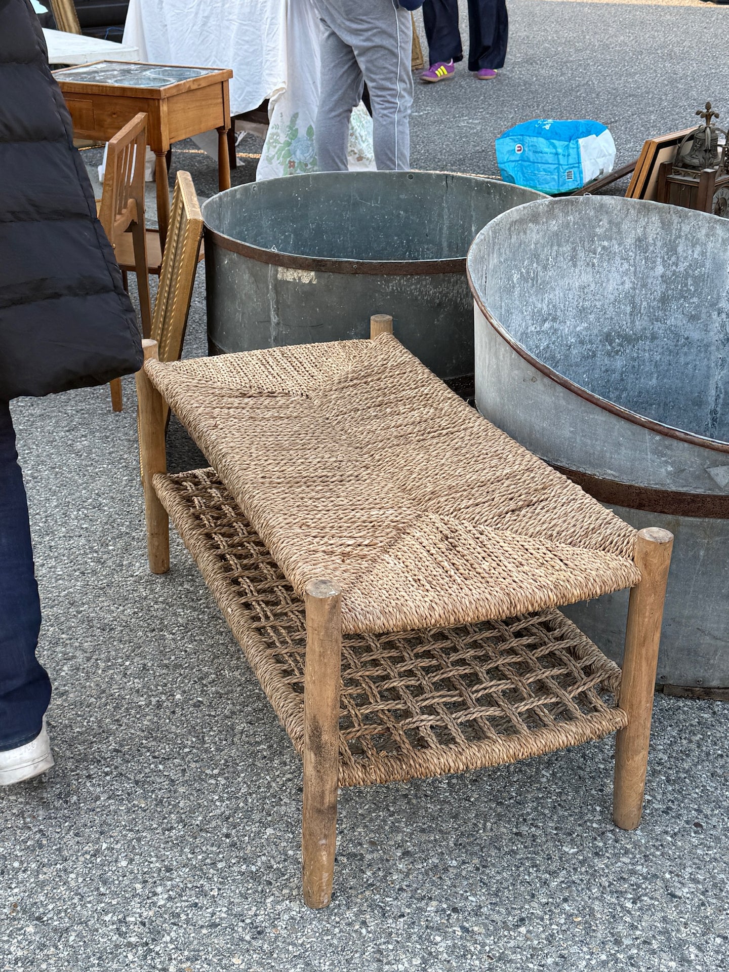 French Woven Bench