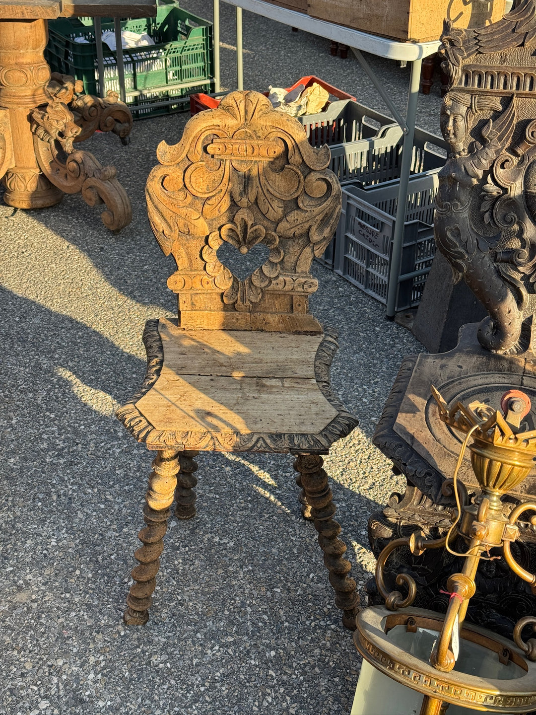Lorraine Carved Oak Chair