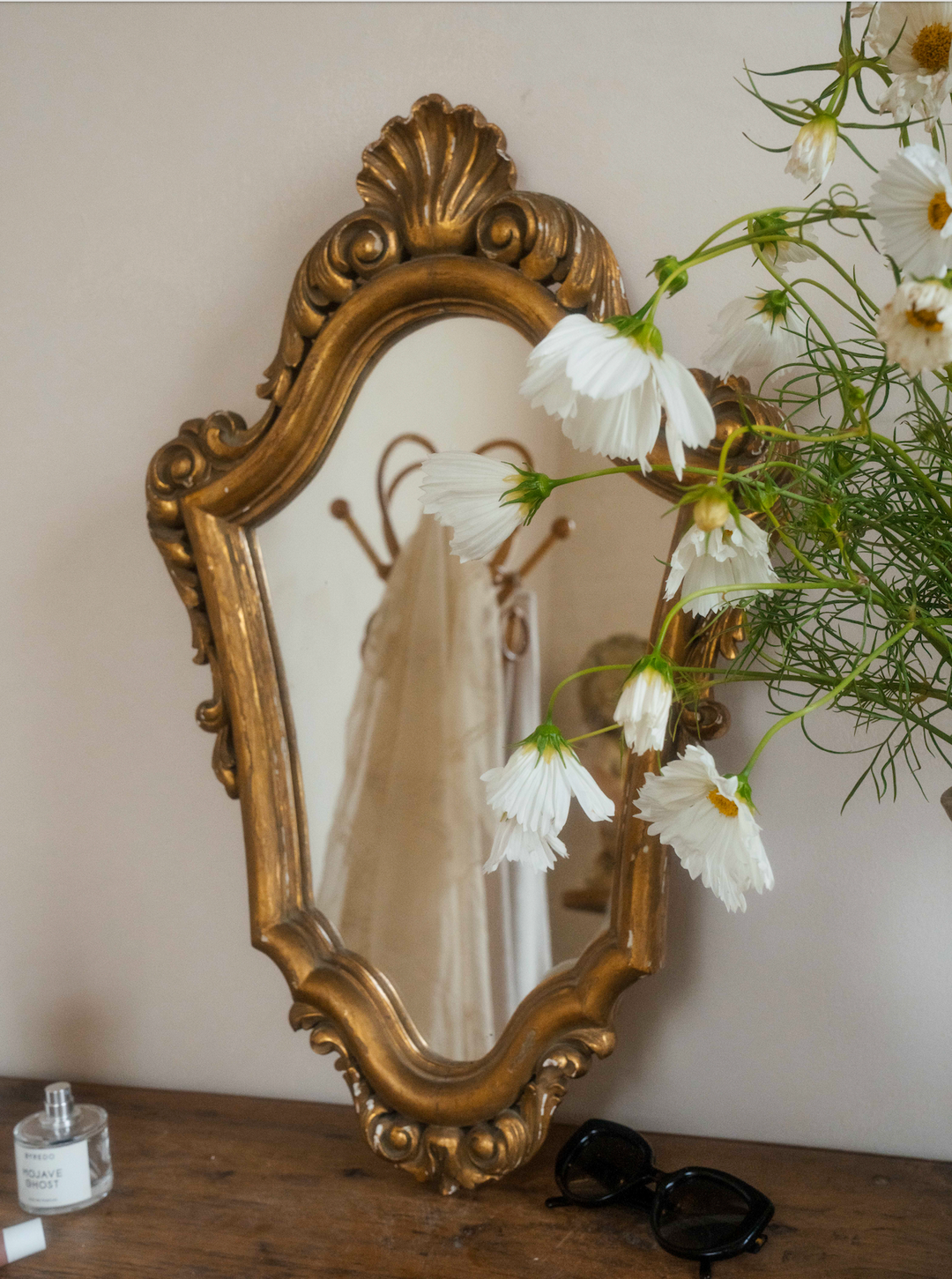 Gilt Shell Mirror
