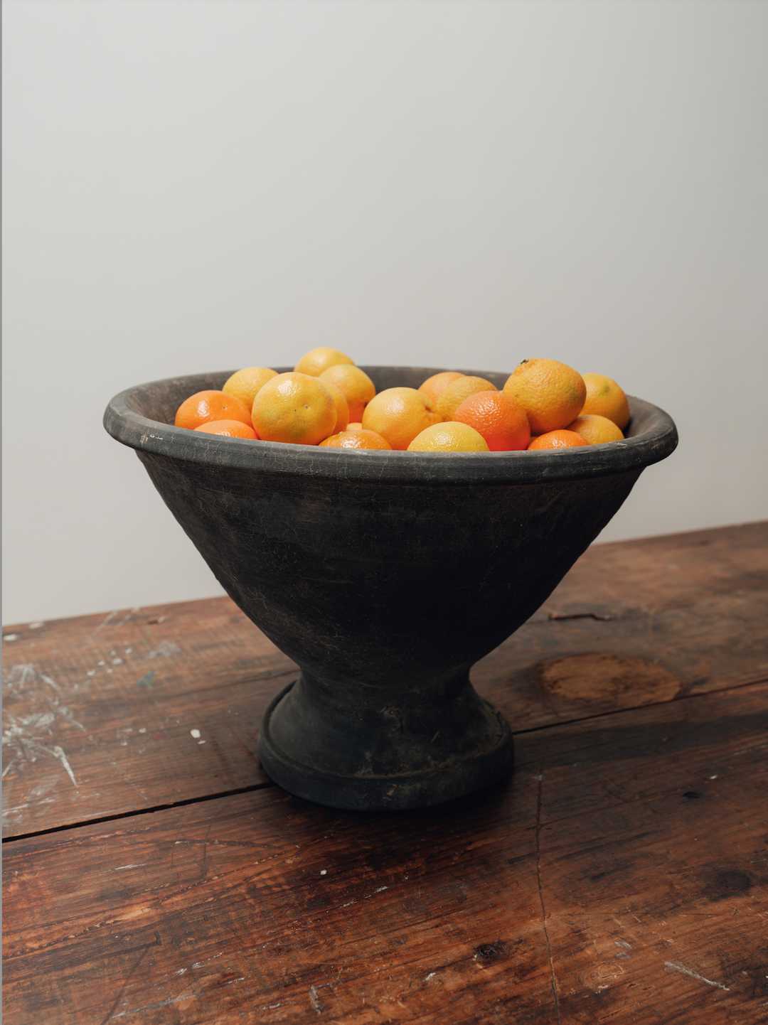 Black Egyptian Pedestal Planter