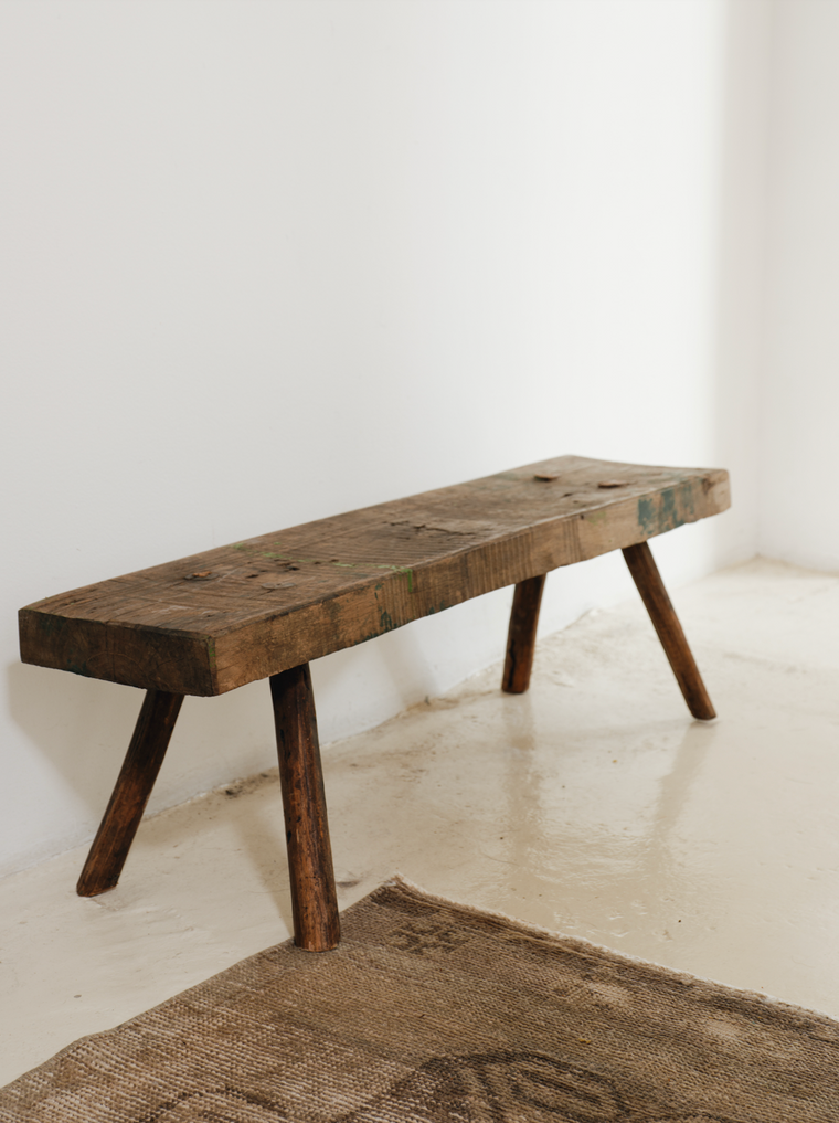 Dark Wood Bench