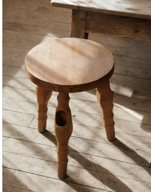 Carved Wooden Stool