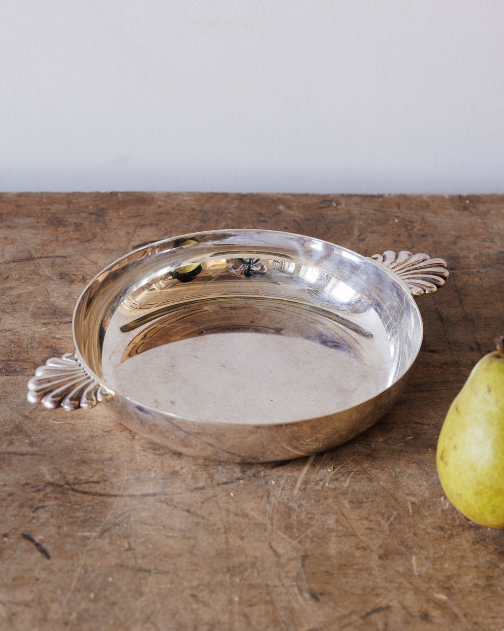 Silver Plated Shell Dish