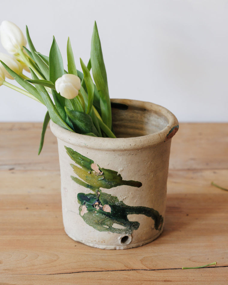 Green Drip Preserve Pot