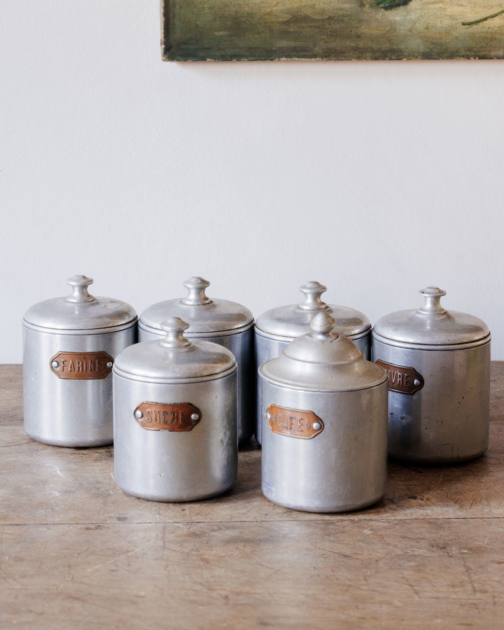 French Cannister Set - Gold Plates