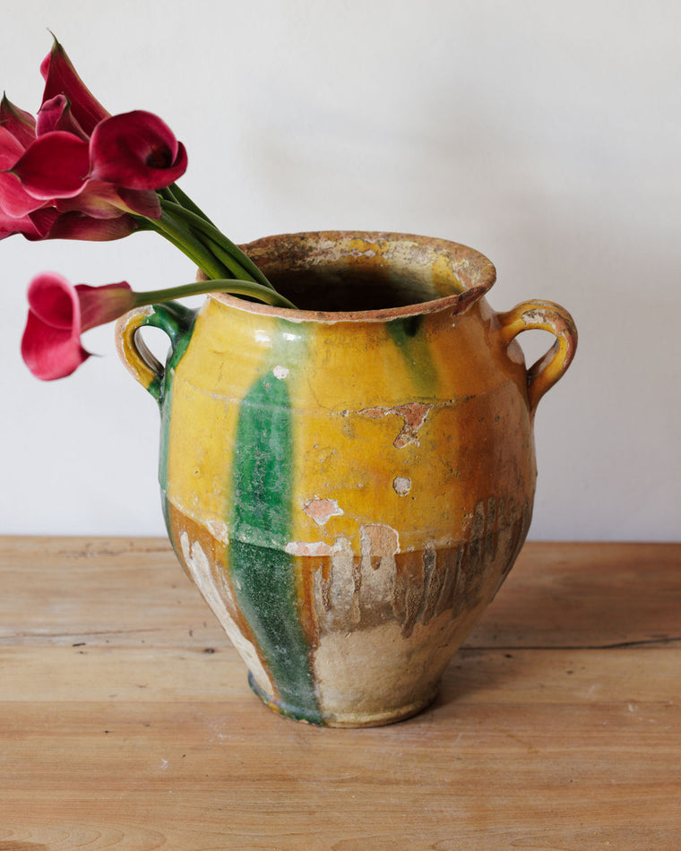 Rare Yellow Confit Pot - Medium