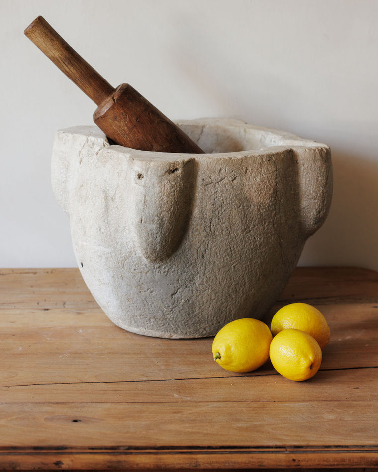 Monumental French Antique Mortar and Pestle