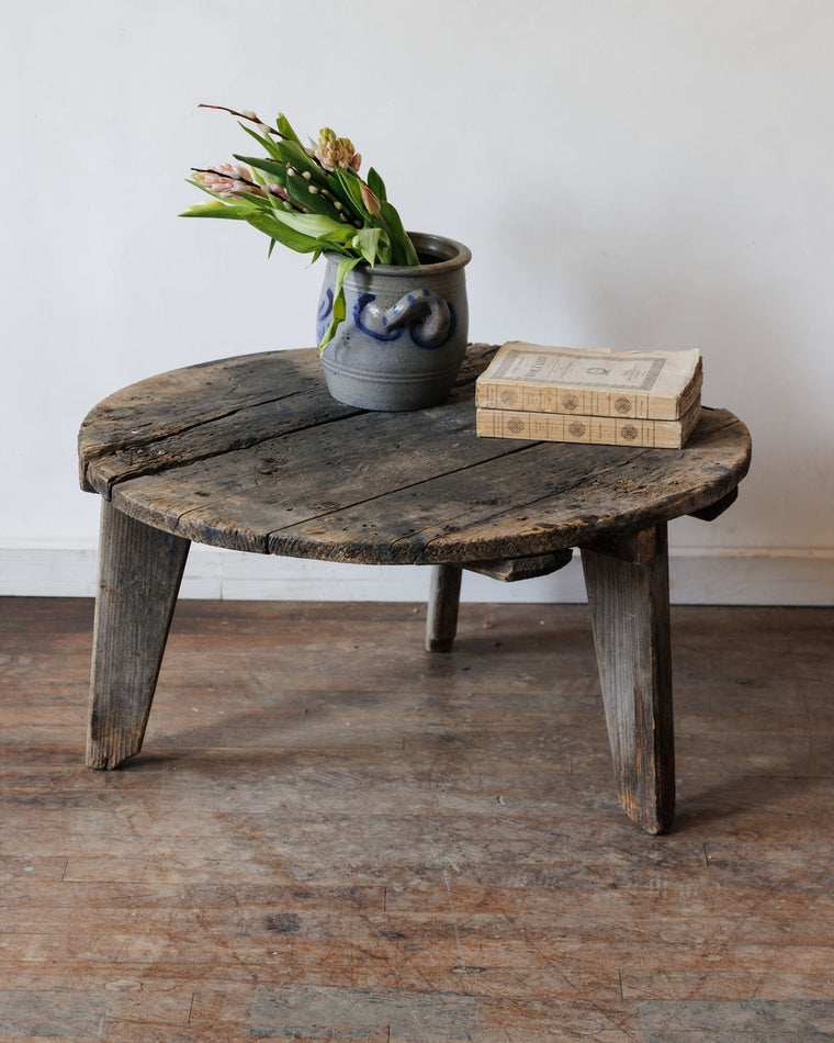 Round Romanian Farm Table - I