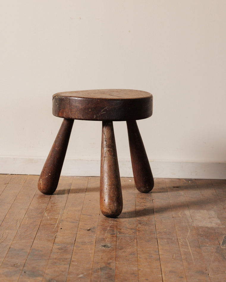 Walnut Tripod Stool