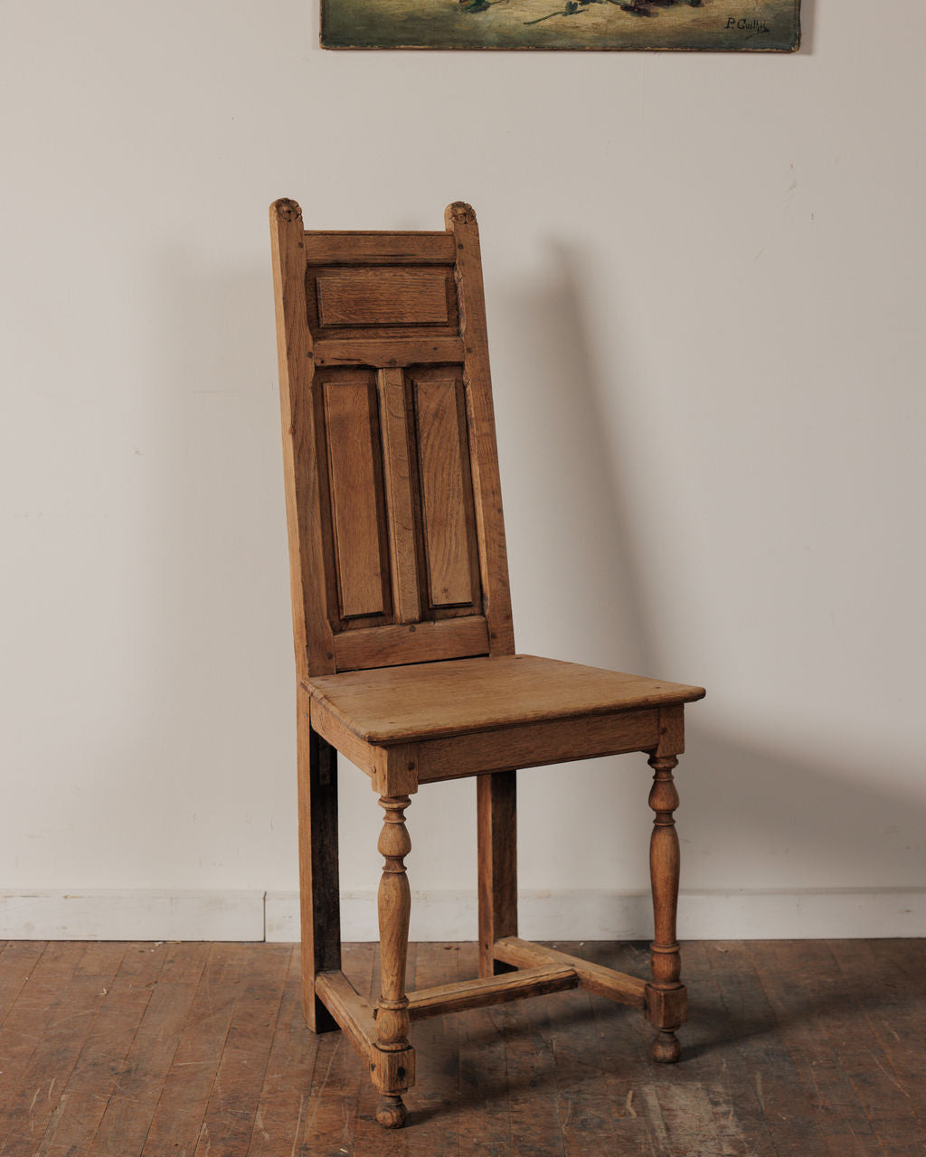 19th c. Oak Monastery Chair