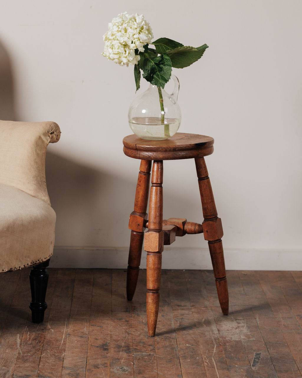 Midcentury Tripod Stool - II