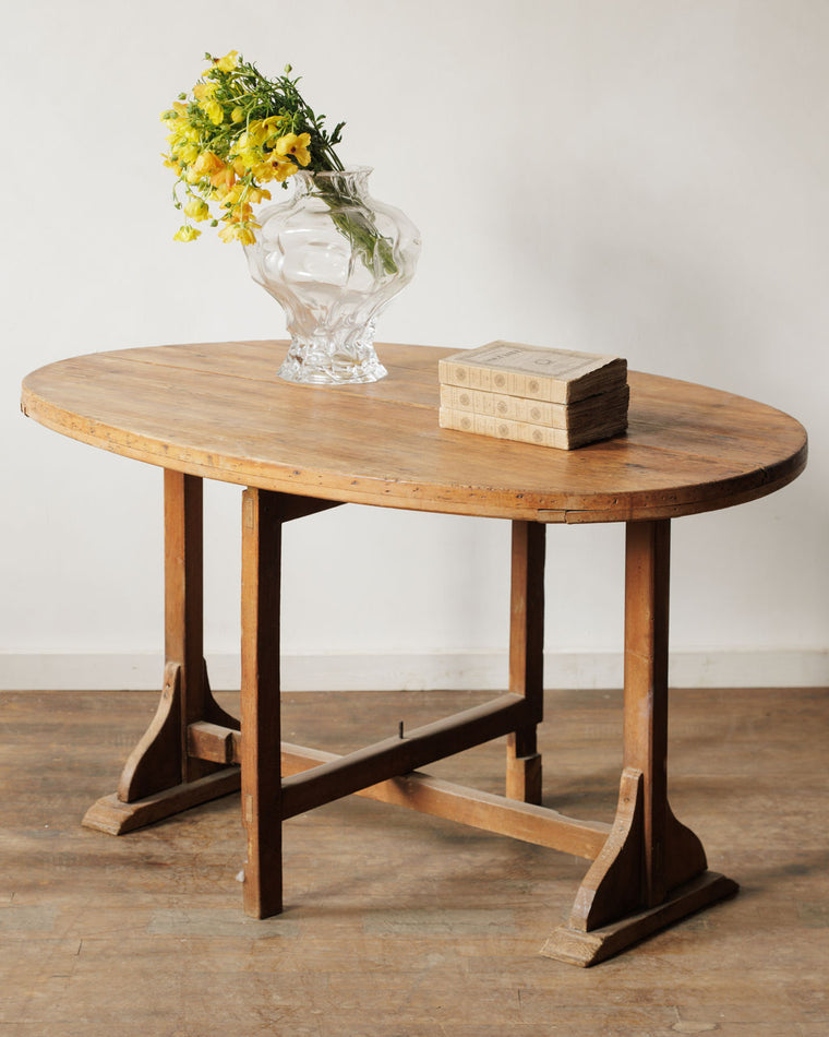 Oval Wine Tasting Table