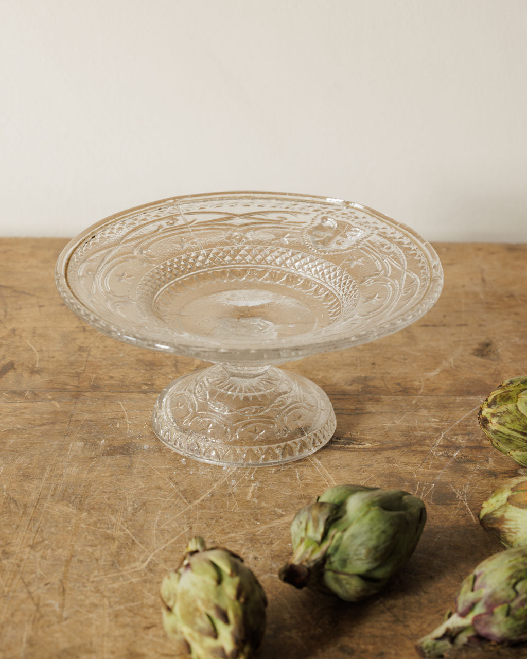 Glass Pedestal Dish - I