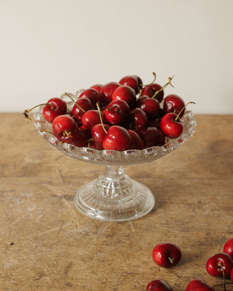Glass Pedestal Dish - III