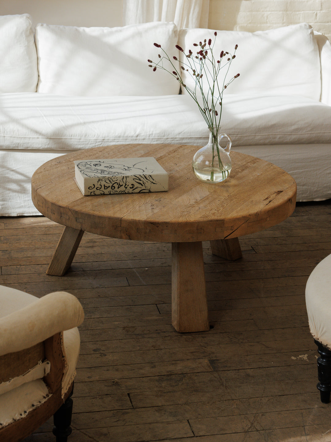 Round Oak Coffee Table