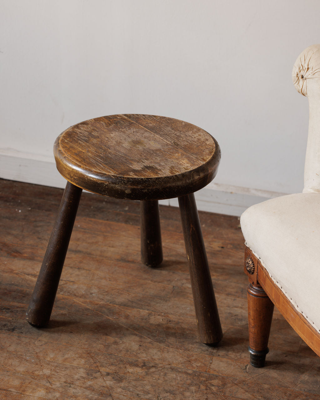 Midcentury Tripod Stool