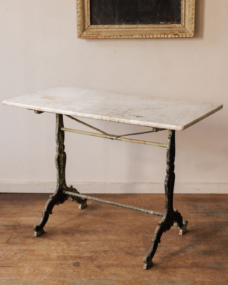 Antique Marble Bistro Table