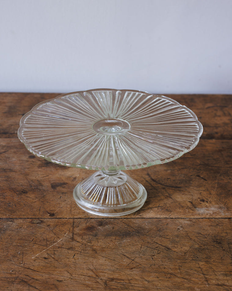 Glass Pedestal Cake Dish
